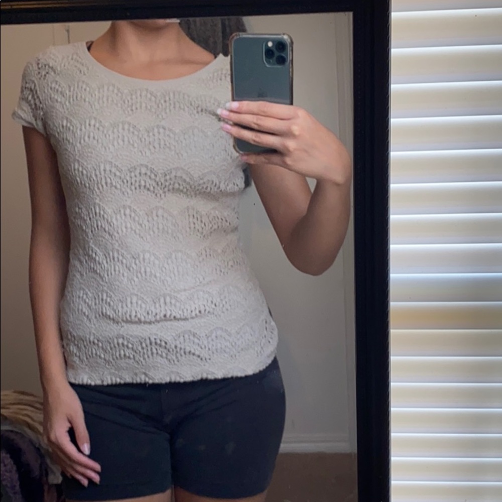Tan dress shirt